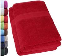 NatureMark Pack of 2 Sauna Towels/Bath Towels - Premium Quality 80 x 200 cm - Sauna Towel 100% Cotton - Colour: Bordeaux Red