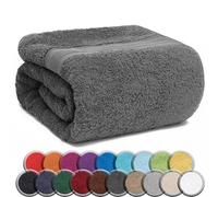 NatureMark Sauna Towel/Bath Towel - Premium Quality 80 x 200 cm - Sauna Towel 100% Cotton - Colour: Anthracite Grey