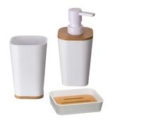 Natureo White Bamboo 3 Pc Bathroom Set