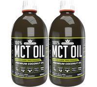 Natures Aid 100% MCT Oil - Premium Coconut Oil 500ml (Pack of 2)