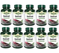 Natures Aid Beetroot Capsules, Equivalent to 4620 mg Dried Beetroot, Vegan, 60 Capsules (Pack of 10)