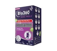 Natures Aid Bio360 Kidz Pro-5 Daily Microbiotic Powder 90g for Children 12 Months to 12 Years - 5 Billion Friendly Bacteria - Sugar Free Vegan Non-GMO Gluten-Free
