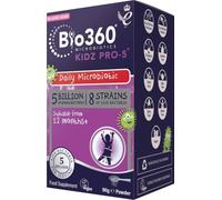 Natures Aid Bio360 Kidz Pro-5 Daily Microbiotic Supplement Powder - 90g | 5 Billion Friendly Bacteria, For Children 12 Months-12 Years, Sugar Free, Vegan, Non-GMO, Gluten-Free