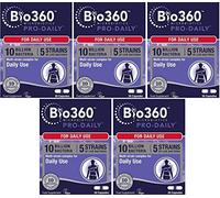 Natures Aid Bio360 Pro-Daily (10 Billion Bacteria) 30 Capsules (Pack of 5)