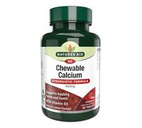 Natures Aid Calcium (Chewable) 400mg (with Vitamin D3) 60 Tablets 60 Tablet
