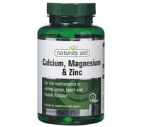 Natures Aid Calcium, Magnesium and Zinc, 90 Tablets (Mineral Supplement, for the Maintenance of Normal Bones, Teeth and Muscle Function, Vegan...