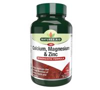 Natures Aid Calcium Magnesium Zinc - Supports Bones Teeth Muscle Function & Immunity - High Potency Natural Immune Health Supplement - Vegan, Non-GMO