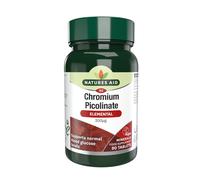 Natures Aid Chromium Picolinate 200µg - 90 Tablets - High Strength Supplement to Support Normal Blood Glucose Levels & Reduce Suga