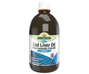 Natures Aid Cod Liver Oil Liquid (with Vitamin a & D)500ml
