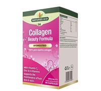Natures Aid Collagen Beauty Formula - Marine Collagen with Vitamin C, Zinc & Biotin - 90 Capsules