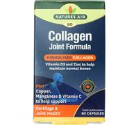 Natures Aid Collagen Joint Formula Hydrolysed Collagen with Vitamin D3 & Zinc - 60 Capsules