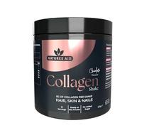 Natures Aid Collagen Shake Powder 8000mg - Chocolate, 225g | Premium Hydrolysed Bovine Collagen Peptides, With Hyaluronic Acid, Selenium, Biotin & Vitamin C