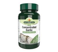 Natures Aid Concentrated Garlic 2000µg - 90 Tablets - High Strength Cold Pressed Allicin & Aliin Supplement - Support Heart Health & Circulation - Ve