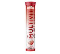 Natures Aid Daily Multivitamin Effervescent 20 Tablets - Supports Energy and Immune Health - High Strength Fizzy Supplement - Vega