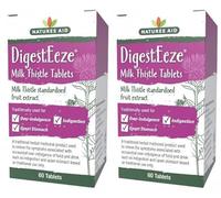 Natures Aid DigestEeze 150mg (Equivalent 2750mg - 6600mg Milk Thistle) 60 Tabs - 2 Pack