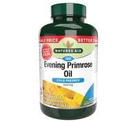 Natures Aid Evening Primrose Oil 1000 mg, Cold Pressed, Omega-6 GLA, 180 Softgel Capsules