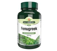 Natures Aid Fenugreek 500mg - 90 Capsules | High Strength Vegan Supplement, Supports Digestion, Metabolism & Energy, Gluten-Free, Non-GMO, Natural Extract