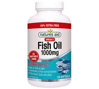 Natures Aid Fish Oil, 1000 mg, 135 Softgels (Provides Omega-3 Essential Fatty Acids EPA and DHA, for the Normal Function of the Heart, Brain and Vision, Made in the UK)