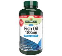 Natures Aid Fish Oil 1000mg 240 Softgels Extra Fill (180 + 60 FREE)
