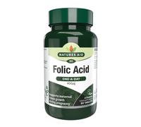Natures Aid – Folic Acid 400mcg Tablets – Vegan, Non-GMO, Gluten-Free – 90 Tablets
