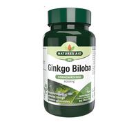 Natures Aid Ginkgo Biloba 6000mg – High Strength, Vegan, Non-GMO, Gluten-Free – 90 Tablets