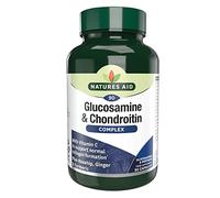 Natures Aid Glucosamine & Chondroitin Complex - Rosehip Ginger Turmeric Vitamin C Supplement - Joint Support Mobility, Flexibility & Cartilage Health - Non-GMO, Gluten-Free - 90 Capsules