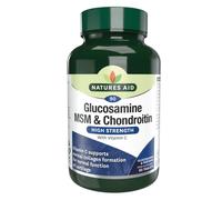 Natures Aid Supplement Glucosamine, MSM & Chondroitin – High Strength Joint Support – 90 Tablets