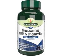 Natures Aid Supplement Glucosamine, MSM & Chondroitin – High Strength Joint Support – 90 Tablets