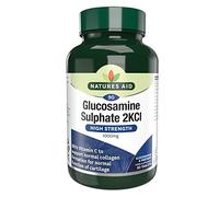 Natures Aid Glucosamine Sulphate 2KCl 1000mg - High Strength Joint Support with Vitamin C Supplement - Helps Mobility, Flexibility & Collagen Formation - Non-GMO, Gluten-Free - 90 Tablets