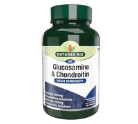 Natures Aid Glucosamine Sulphate 500mg & Chondroitin 400mg - High Potency Joint Supplement - Supports Mobility, Flexibility, Cartilage & Collagen Health - Gluten-Free, Non-GMO - 90 Capsules