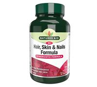 Natures Aid Hair Skin and Nails Formula - Supports Growth, Strength & Radiance - High Potency Natural Supplement - 90 Vegan Tablets - with Biotin, Zinc, Vitamin C, MSM & Silica