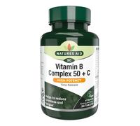 Natures Aid High Potency Vitamin B Complex + Vitamin C - 90 Tablets