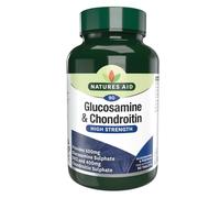 Natures Aid Glucosamine Sulphate 500mg & Chondroitin 400mg - High Potency Joint Supplement - Supports Mobility, Flexibility, Cartilage & Collagen Health - Gluten-Free, Non-GMO - 90 Capsules