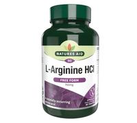 Natures Aid L-Arginine HCI 750mg - 90 Tablets | High Strength Amino Acid, Supports Blood Flow, Muscle Recovery, Energy & Performance, Vegan, Gluten-Free, Non-GMO