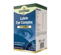 Natures Aid Lutein Eye Complex - Lutein, Bilberry & Zinc - Vegan - 90 Tablets