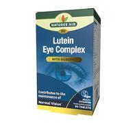Natures Aid Lutein Eye Complex Supplement - 90 Tablets | With Bilberry, Zinc, Vitamins A, B2, C & E, Supports Normal Vision & Eye Health, Vegan, Gluten-Free, Non-GMO, Made in the UK