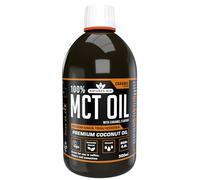 Natures Aid MCT Oil 500ml Caramel - Add to Coffee Shakes Smoothies or Dressings - 100 Percent Premium Coconut Oil Pure Sustainably Sourced Vegan Vegetarian GMP Standards Rapid Absorbed for Energy