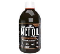 Natures Aid MCT Oil 500ml Hazelnut - Add to Coffee Shakes Smoothies or Dressings - 100 Percent Premium Coconut Oil Pure Sustainably Sourced Vegan Vegetarian GMP Standards Rapid Absorbed for Energy