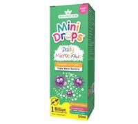 Natures Aid Mini Drops Daily Microbiotic 50ml Liquid Drops - Gentle Gut Bacteria Support for Babies & Toddlers 0-5 Years, 1 Billion CFU Live Cultures Per Serving - Sugar-Free, Gluten-Free, Dairy-Free