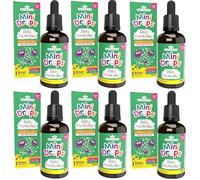 Natures Aid Mini Drops Daily Microbiotic Liquid Drops - Gentle Gut Bacteria Support for Babies & Toddlers 0-5 Years, 1 Billion CFU Live Cultures Per Serving - Sugar-Free, 50ml (Pack of 6)