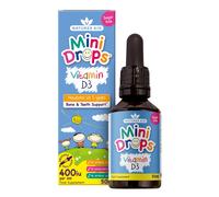 Natures Aid Mini Drops Vitamin D3 50ml for Infants & Kids - Bone, Teeth, Health & Immune System Support - Sugar Free, Vegan, Glute