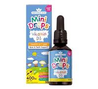 Natures Aid Mini Drops Vitamin D3 50ml for Infants & Kids - Bone, Teeth, Health & Immune System Support - Sugar Free, Vegan, Gluten-Free, Non-GMO - Growth Support for Children Age 0-5 Dropper Included