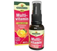 Natures Aid Multivitamin Daily Oral Spray 30ml | Natural High Strength, Supports Energy, Immune & Nervous System, Pill-Free Liquid, 2-Month Supply