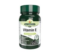 Natures Aid Vitamin E 200 IU Softgels – Natural Antioxidant, Non-GMO, Gluten-Free – 60 Softgels