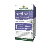 Natures Aid PremEeze Agnus Castus 400mg - Traditional Herbal Remedy for Premenstrual PMS Symptoms Relief - Mood Swings, Irritability, Menstrual Cramps & Bloating - Vegan, THR Registered - 60 Capsules