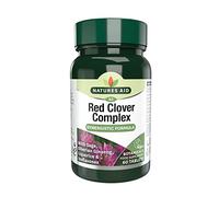Natures Aid Red Clover Complex - 60 Tablets - 40mg Isoflavones Sage Siberian Ginseng and Liquorice Supplement for Women Menopause Support & Perimenopause Hormonal Health - Vegan Vegetarian Gluten Free