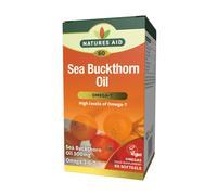 Natures Aid Sea Buckthorn Oil 500mg - Omega-7 High Strength - Suppo...