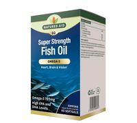Natures Aid Super Strength Fish Oil - Omega-3 - 60 Softgels