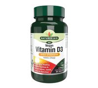 Natures Aid Vegan Vitamin D3 - 60 x 1000 IU Tablets