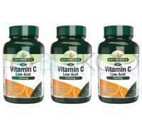 Natures Aid Vit C 1000mg Low Acid - 90 Tablets (Pack of 3)